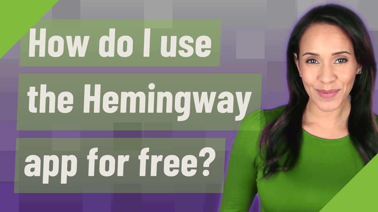 How do I use the Hemingway app for free?