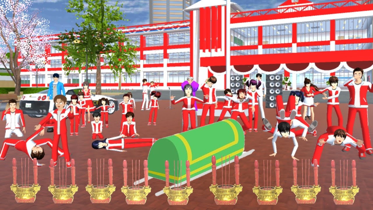 KESURUPAN MASSAL DI UPACARA KEMERDEKAAN || Drama Sakura School Simulator