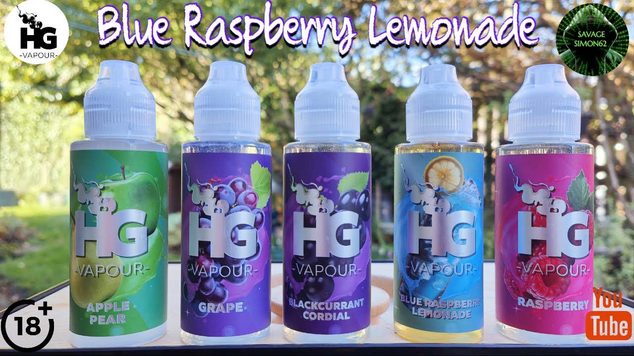 HG VAPOUR  / BLUE RASPBERRY LEMONADE  E-LIQUID REVIEW 🔞 #HGVapour #ukeliquid #vape