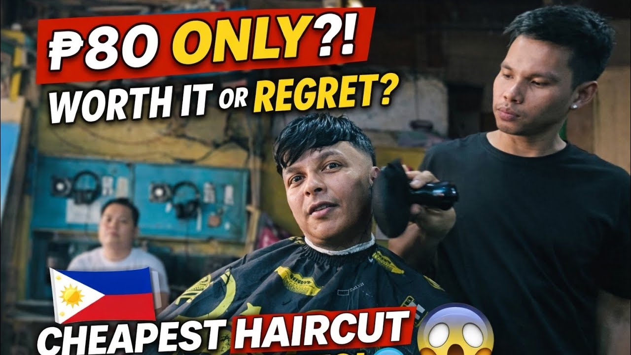 ₱80 Haircut in the Philippines 😱 | Worth It or Regret?