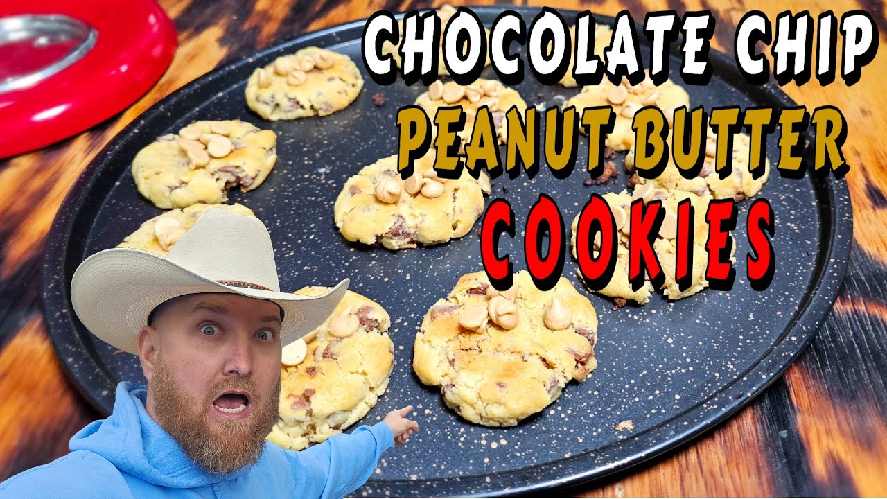 EASY PEANUT BUTTER CHOCOLATE CHIP COOKIES