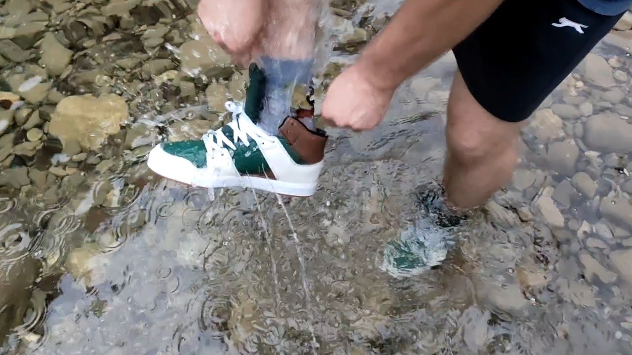 Completely wet DC Shoes (and his FiveTen) with my friend again!