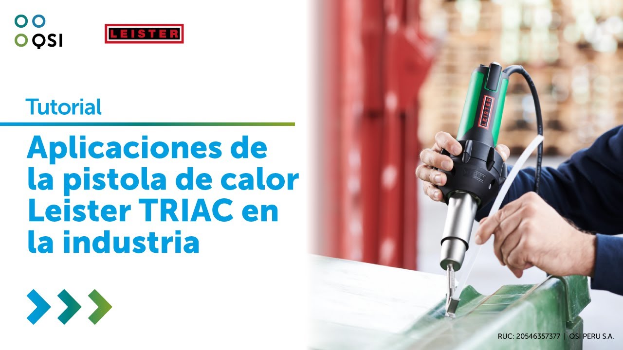 Aplicaciones de la pistola de calor Leister Triac