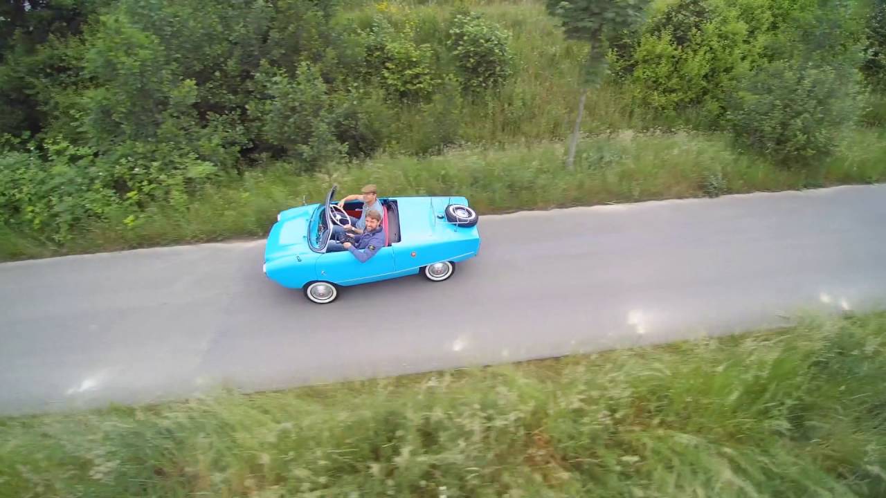 Meadows Frisky Sport Convertible 1959 microcar in motion
