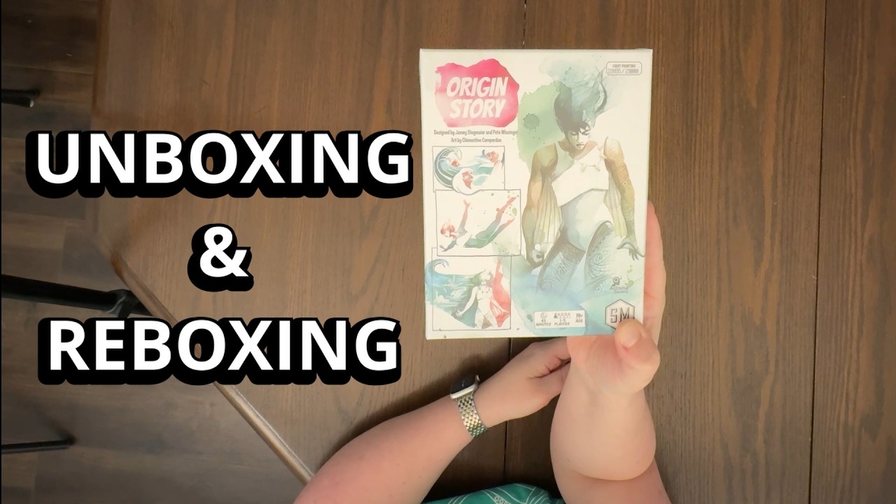 Origin Story - Board Game Unboxing & Reboxing with assembly - What's Inside the box?