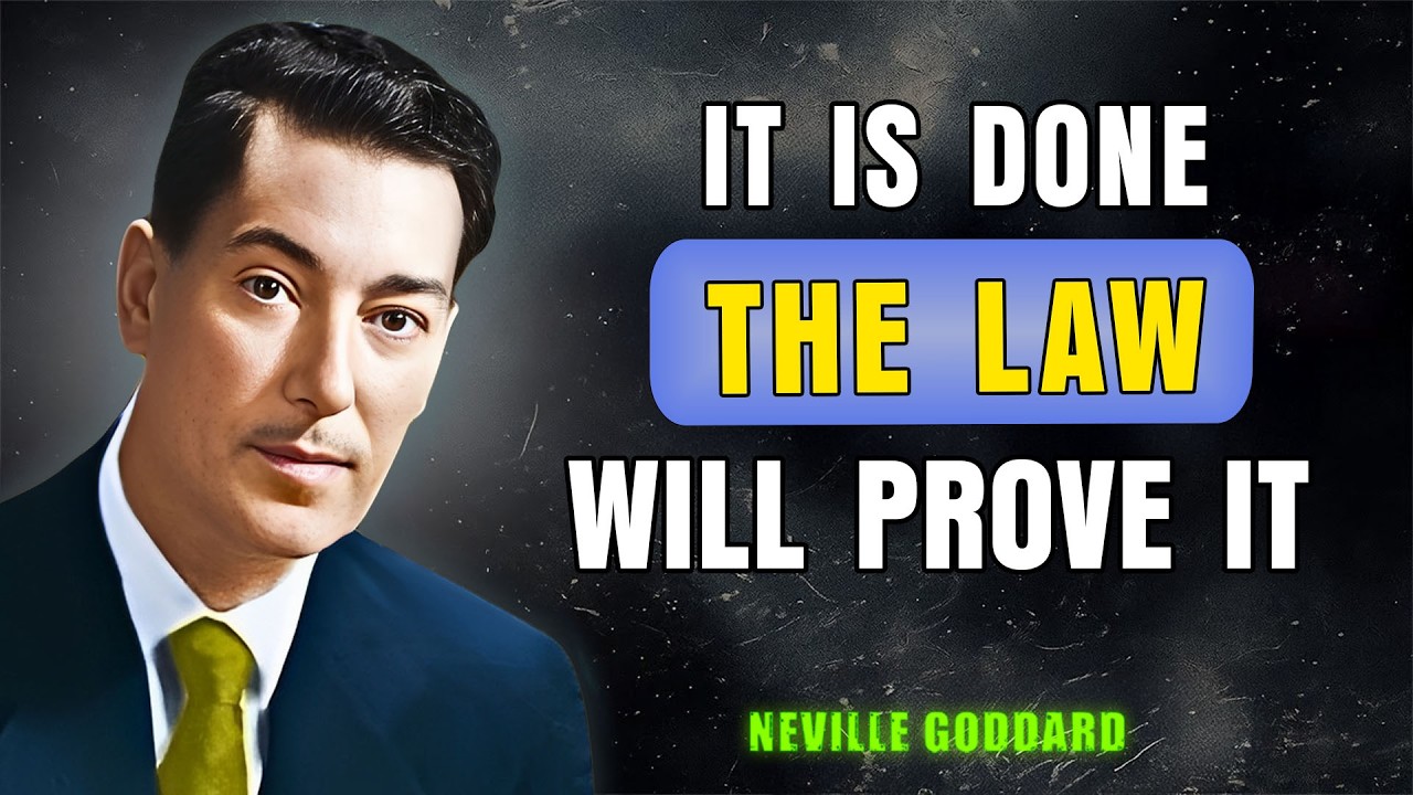 Assume It Is Done — The Law Will Prove It | Neville Goddard