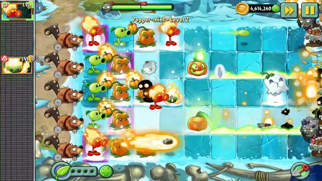 Plants vs. Zombies 2 (Android) | New Plant Nursery | Pepper-mint