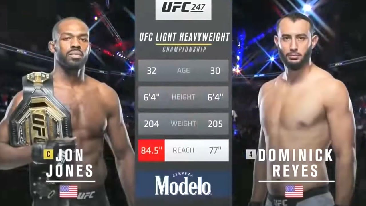 Jon Jones vs Dominick Reyes full Fight