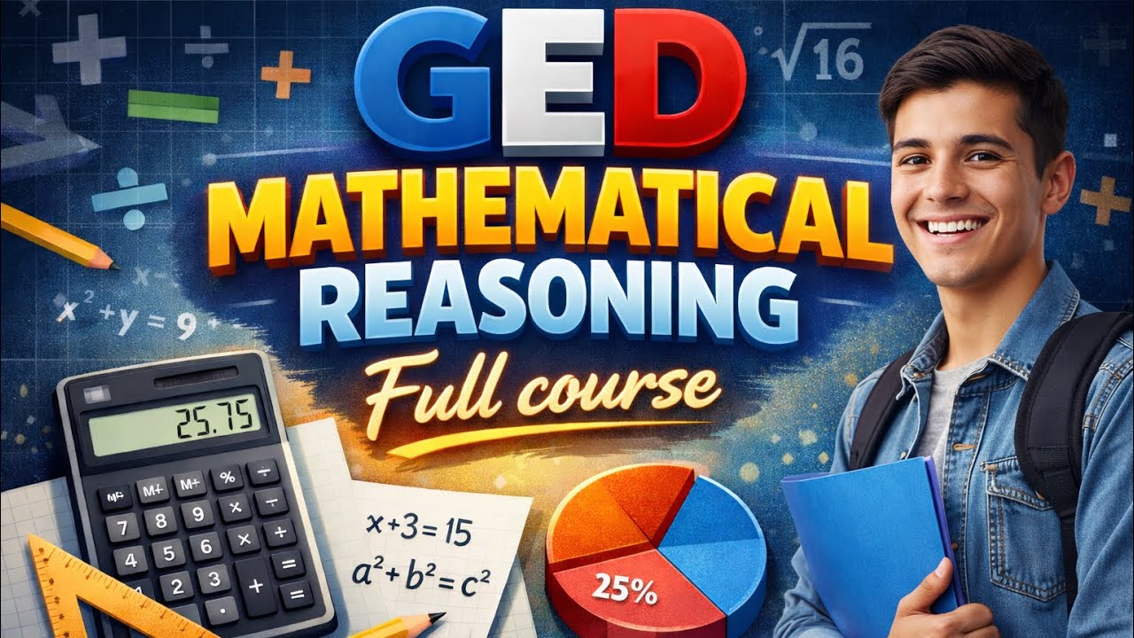 Day 1 GED Mathematical Reasoning Full Courses