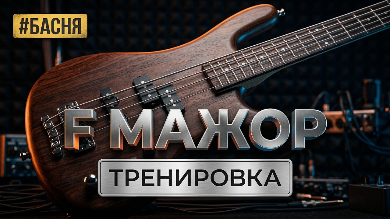 Тональность Фа-мажор на бас-гитаре: Упражнения с Табами. //Басня #5