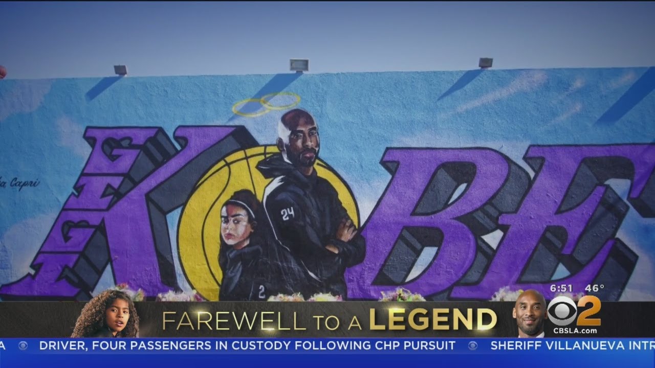 Artists Paint Murals Of Kobe, Gianna Bryant All Over Southern California