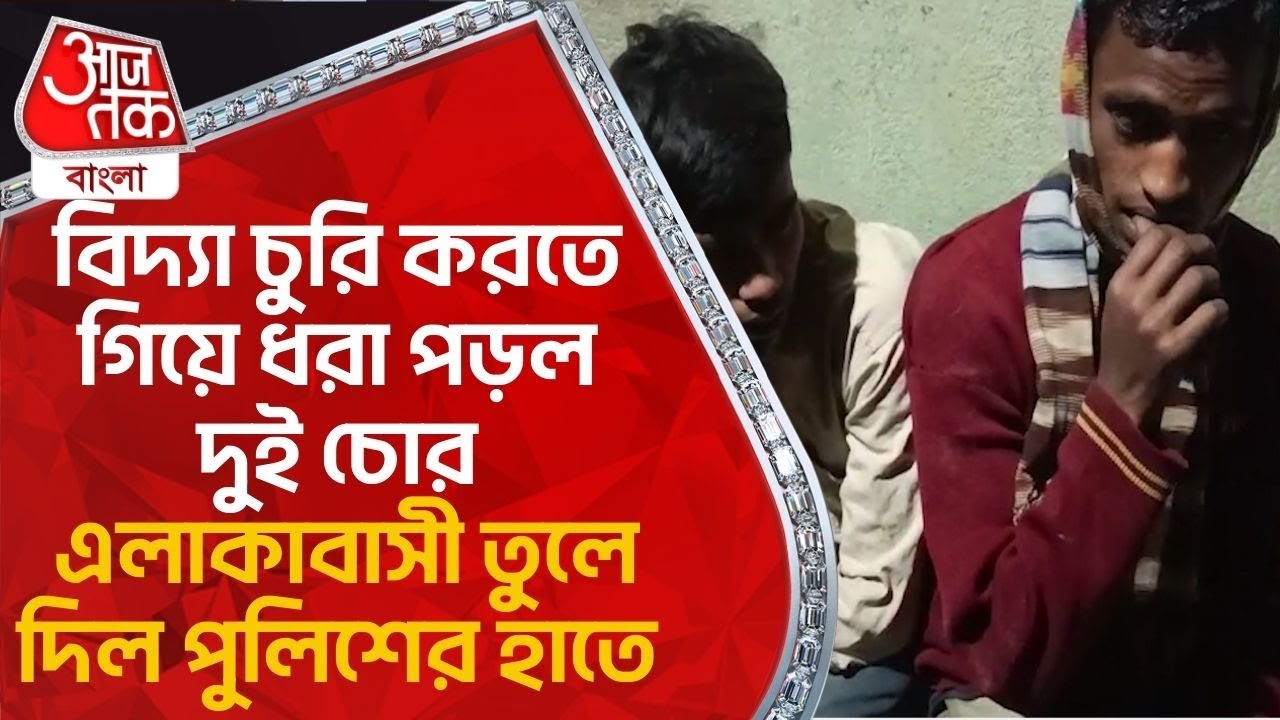 বিদ্যা চুরি করতে গিয়ে ধরা পড়ল দুই চোর, এলাকাবাসী তুলে দিল পুলিশের হাতে|Murshidabad |Theft |District