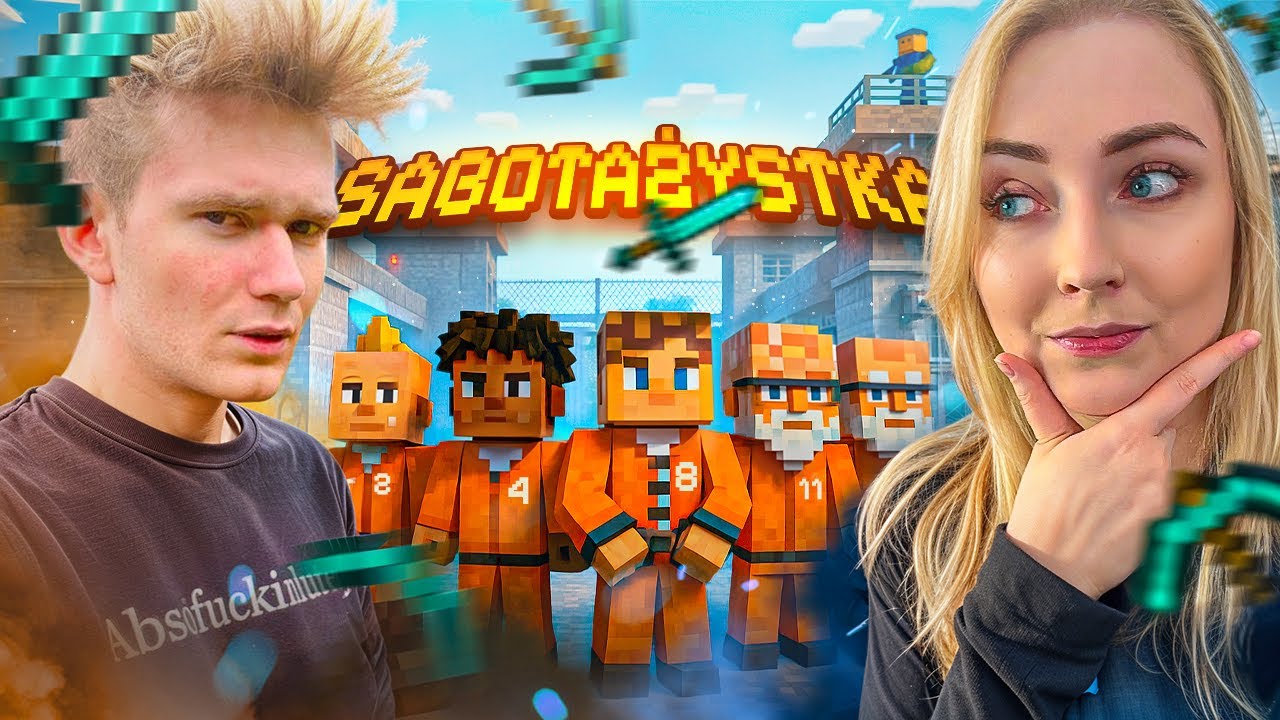 ZOSTAŁAM IMPOSTOREM W WIĘZIENIU YOUTUBERÓW - MINECRAFT ANGELA35