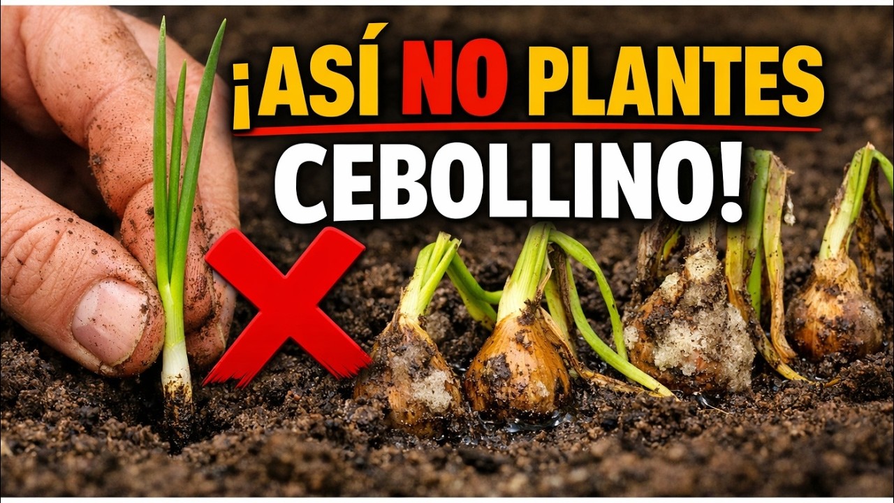 El SECRETO para Cebollas GIGANTES: ¡Así se planta el cebollino para que no se pudra ni tenga plagas
