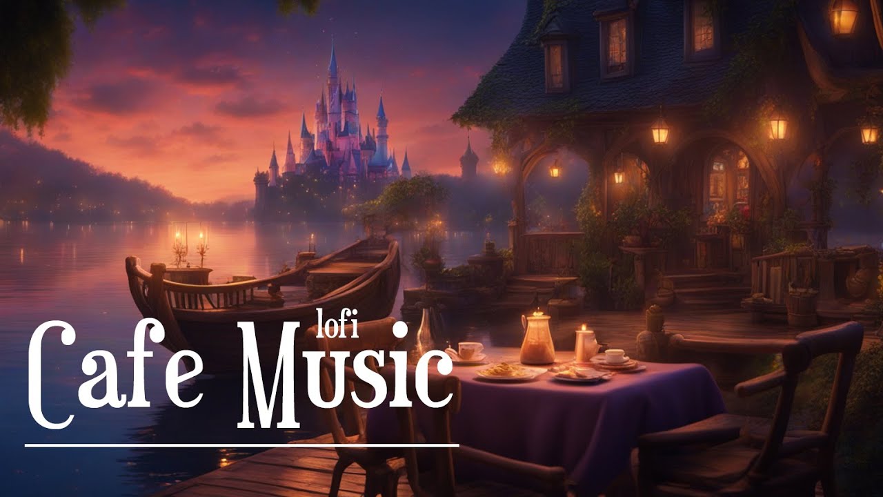 relaxing lofi jazz cafe music - Cafe on the lake -  [cafe music, BGM, study, sleep]