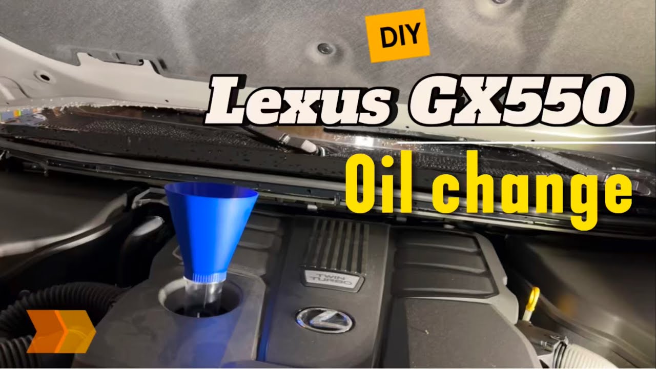 Lexus GX550 oil change at 1000mile mark | DIY