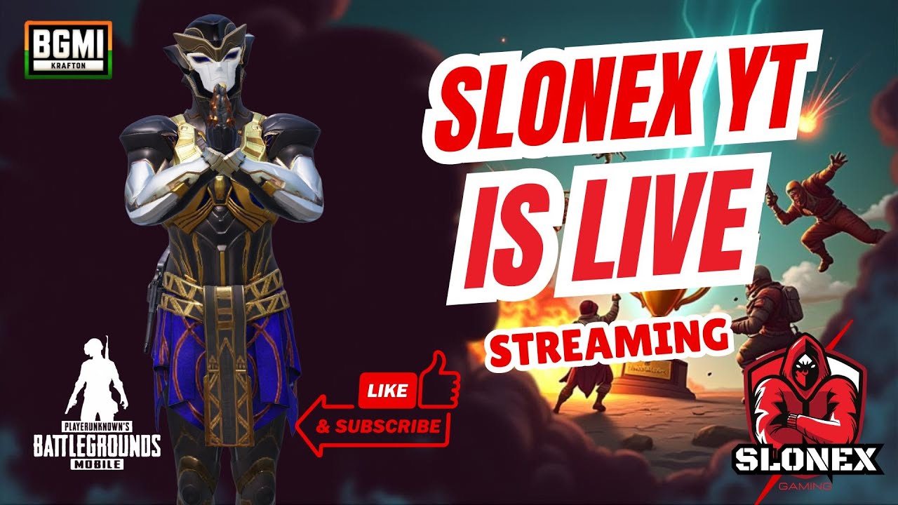 വാടാ അടിക്കടാ #BGMI #PUBGMobile #Live - SLONEX YT
