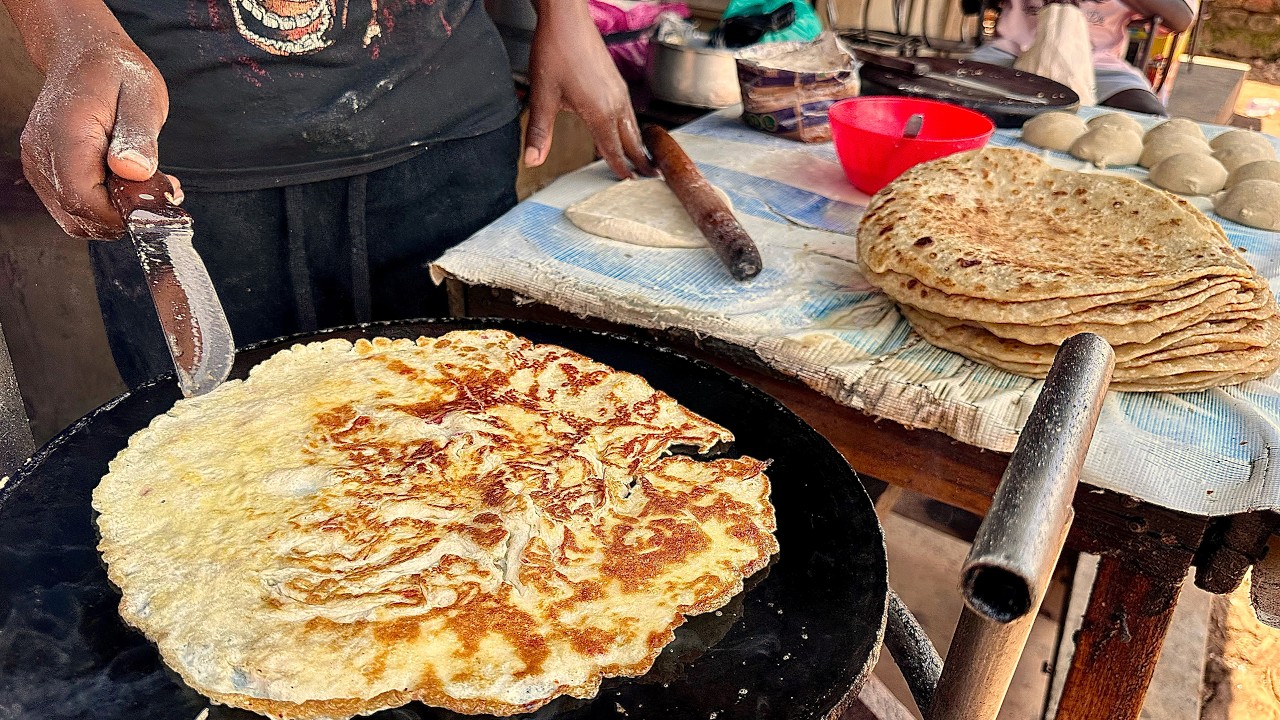 Street Food Omelette Chapati Cooking | Fresh & Soft Flatbread