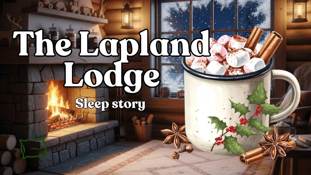 The Lapland Lodge | Sleep Story | Relaxing Fireplace Sounds with Howling Wind 