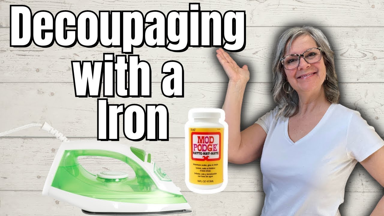 Decoupage Hack /  Iron-On Technique / NO WRINKLES OR BUBBLES