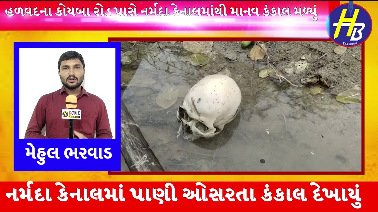 || હળવદના કોયબા રોડ પાસે નર્મદા કેનાલમાંથી માનવ કંકાલ મળ્યું ||  HALVAD BREAKING