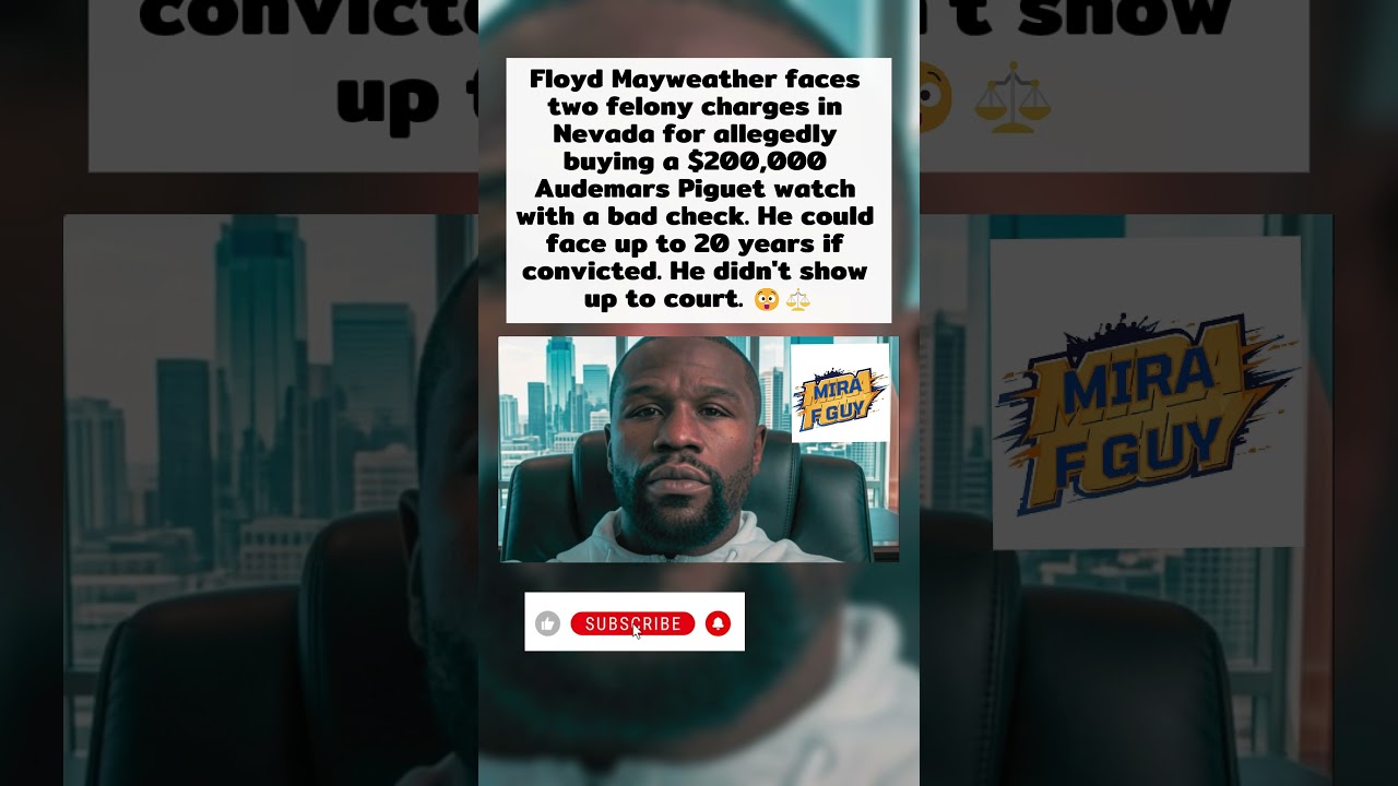 Floyd Mayweather Faces FELONY Charges Over $200K Watch &ndash; 