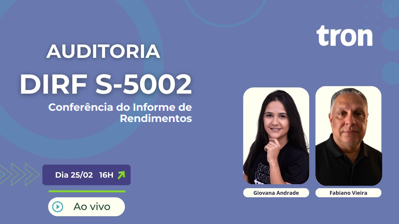 Auditoria DIRF S-5002 Conferência do Informe de Rendimentos