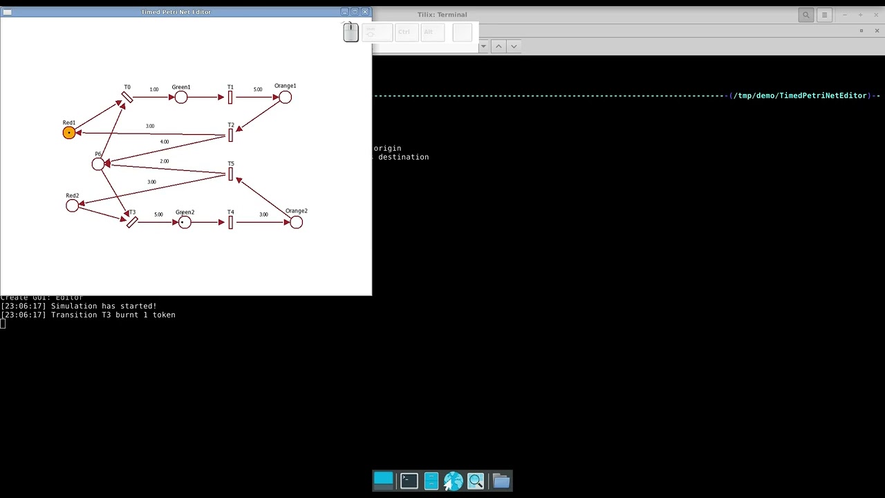 Timed Petri Net Editor: Compile, Install and common usage.