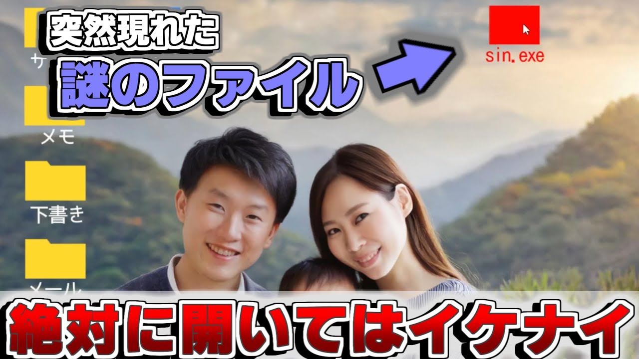 パソコンにこのファイルがあったら“絶対に開かないで”！！！【sin exe】