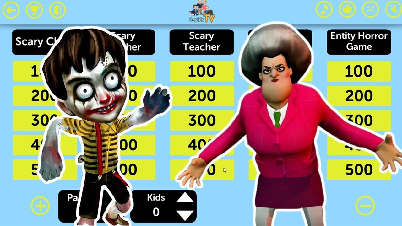 Scary Horror Game Trivia - Scary Child 3D - Scary Teacher 3D - Scary Butcher 3D