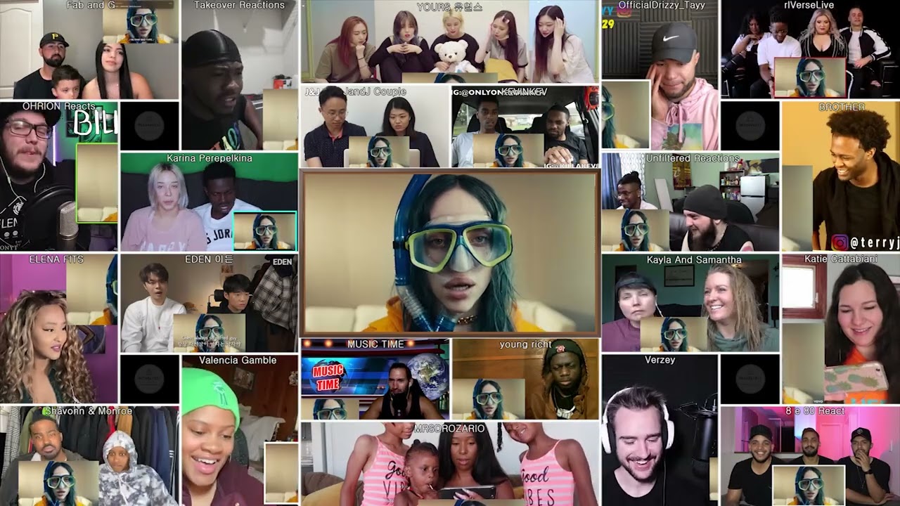 Billie Eilish - Bad Guy MV [ reaction mashup ]