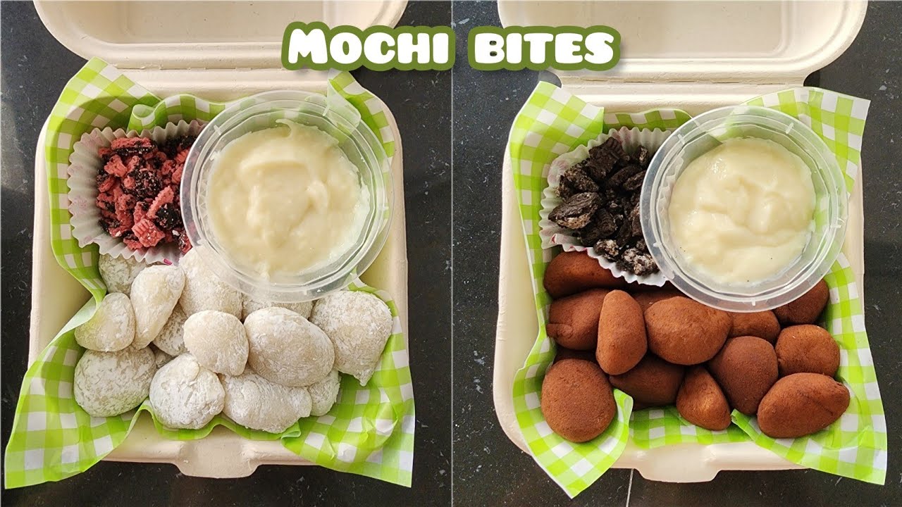 Membuat mochi bites viral tiktok, lengkap dengan saos keju. Lembut dan chewy bikin ketagihan