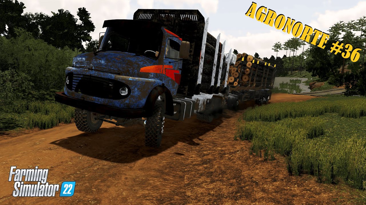 Novo Caminhão 6x6 com Julieta na Madeireira (AgroNorte) - Farming Simulator 22 - EP36