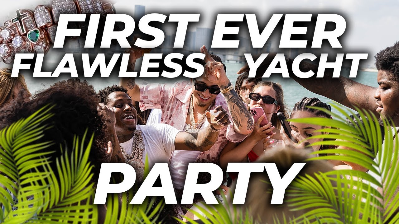 BOSTON RICHEY gets a 70k GRILL at PLUG GEOS YACHT PARTY