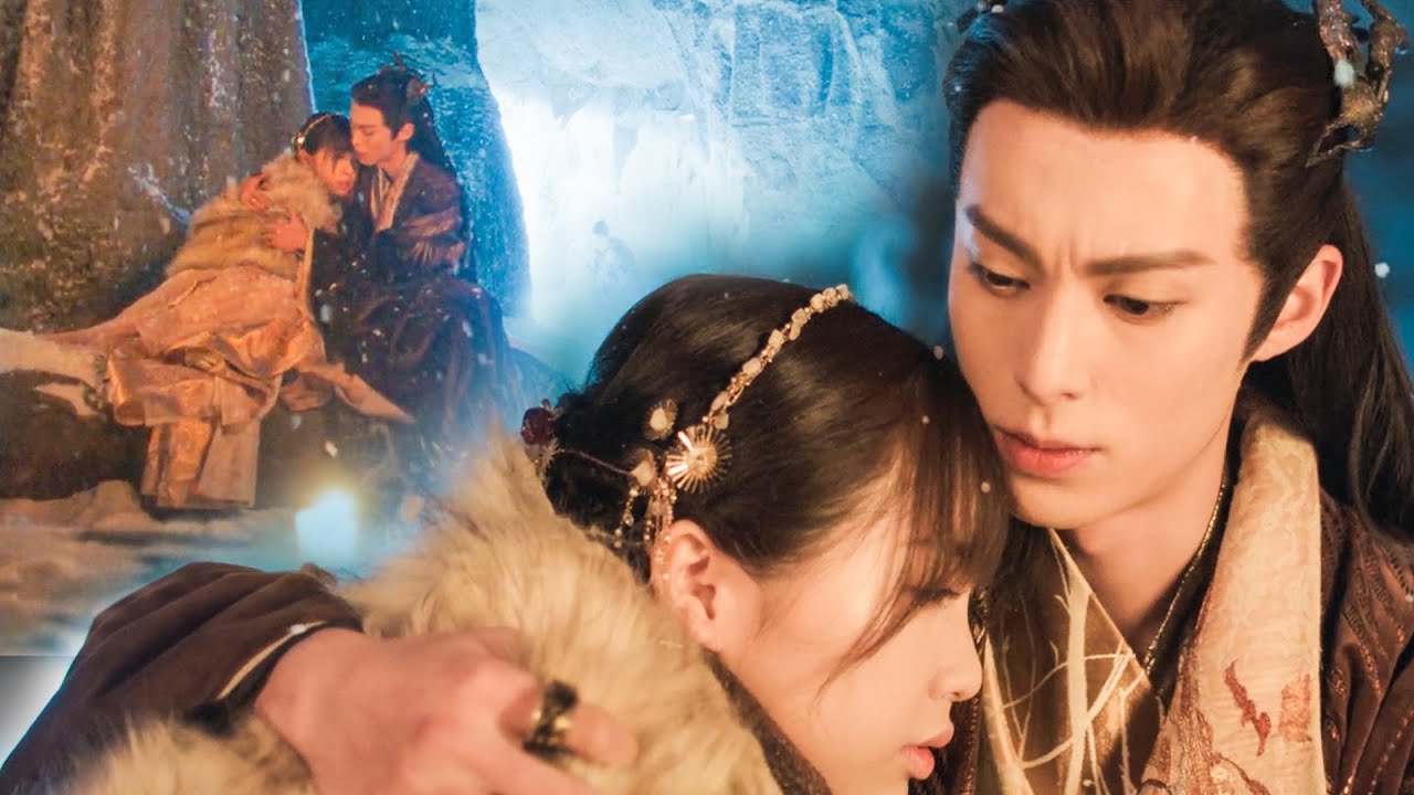小蘭花執意待在寒冰洞，霸道魔王急的火冒三丈，卻為她披上狐裘抱住她陪伴她！