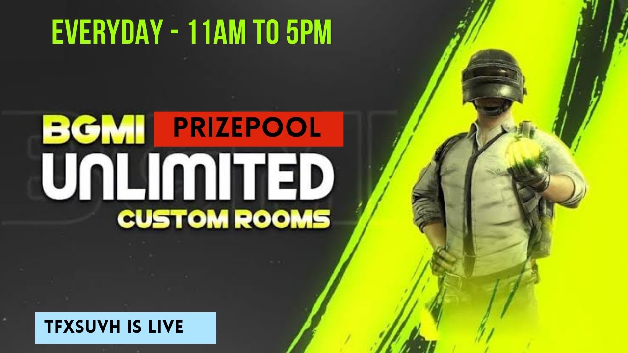 UNLIMITED UC GIVEAWAY CUSTOM ROOMS | UNLIMITED BGMI LIVE CUSTOM ROOMS | #bgmilive #pubglive