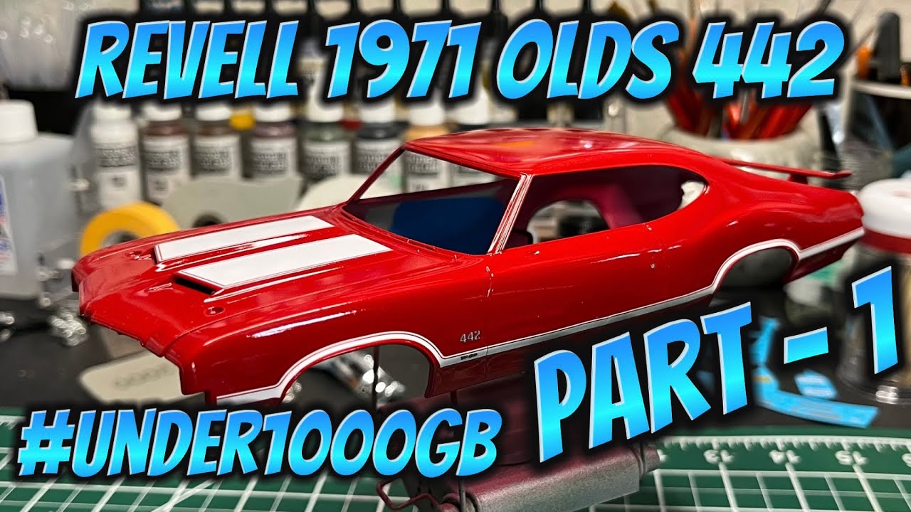Revell 1971 Olds 442 for the #under1000gb part-1 #modelcars #scalemodel