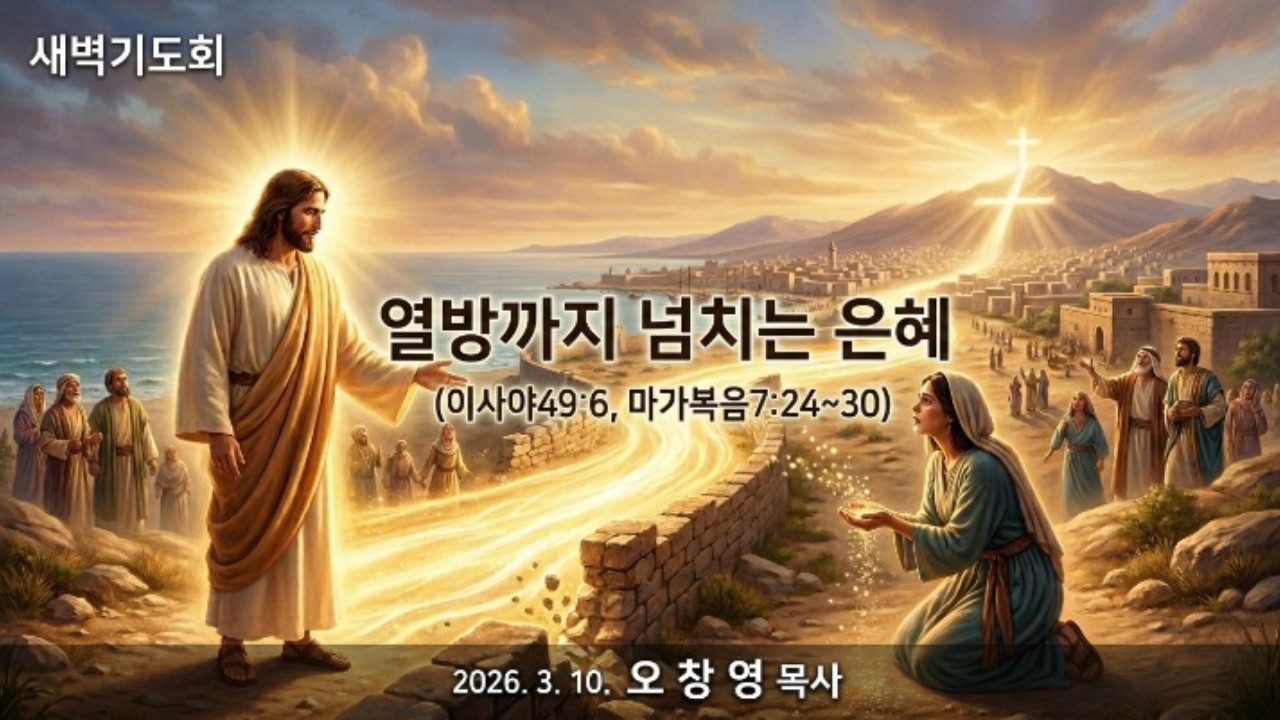 열방까지 넘치는 은혜 ll 예수님의 은혜는 경계를 모릅니다. 이스라엘을 넘어 열방까지, 작은 믿음에도 구원이 흘러갑니다.