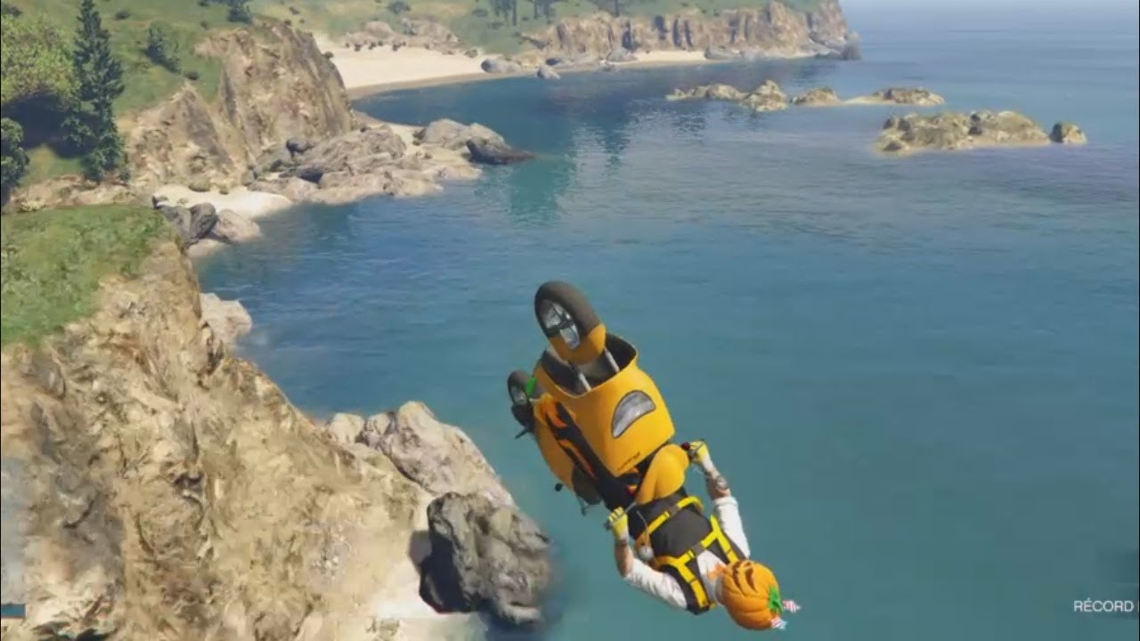 GTA 5 - Flying With Faggio