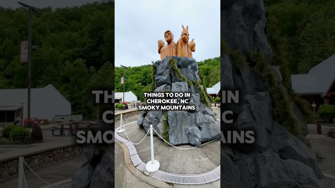 📍Cherokee, NC, Smoky Mountains 🚗1 hour from Gatlinburg, TN #smokymountains