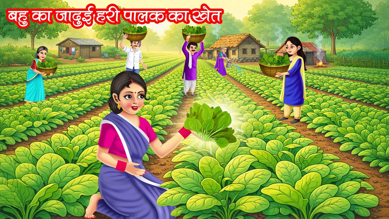 बहु की जादुई हरी पालक | Bahu Ki Jadui Hari Palak | Hindi Kahani | Moral Stories | Bedtime Stories