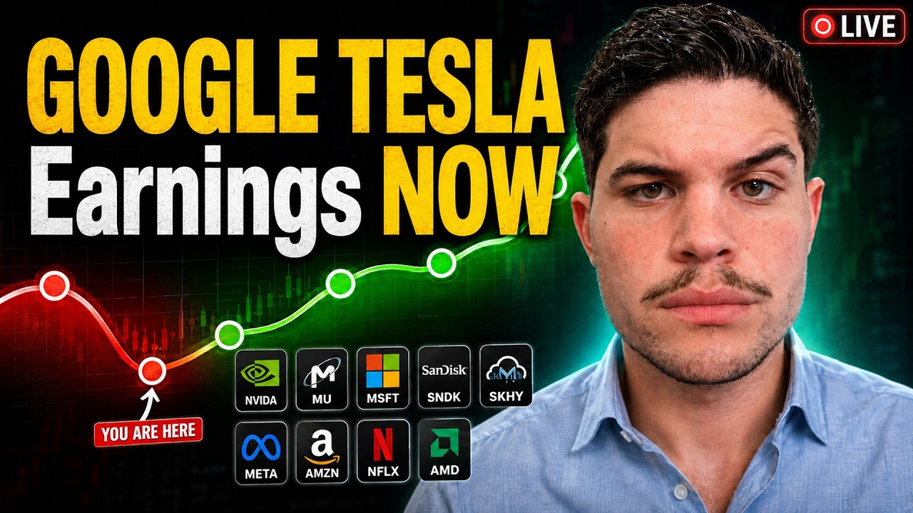 ПРЯМОЙ ЭФИР: Отчетность Google и Tesla на подходе, лучшие акции ПРЯМО СЕЙЧАС