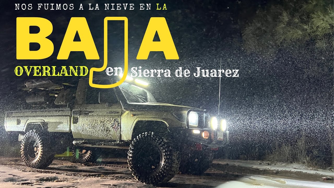 Acampando en la nieve ❄️ -3 °C  En Baja California