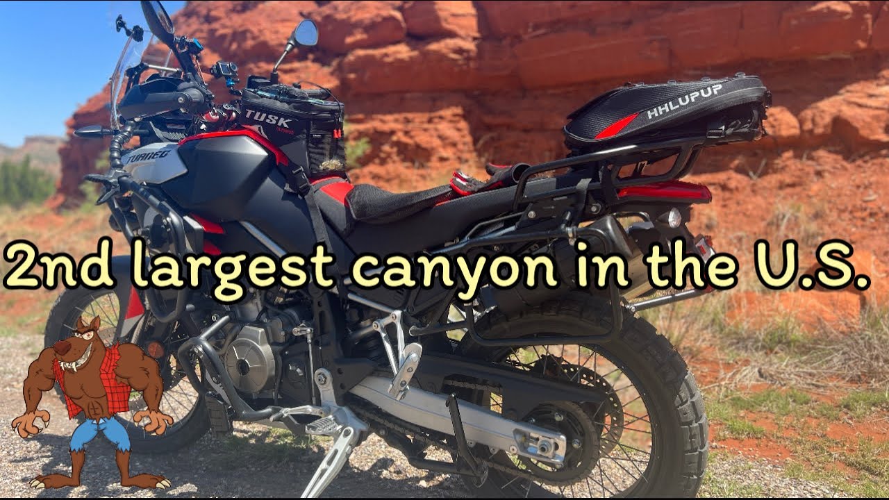 Tour Palo Duro Canyon on Aprilia Tuareg 660