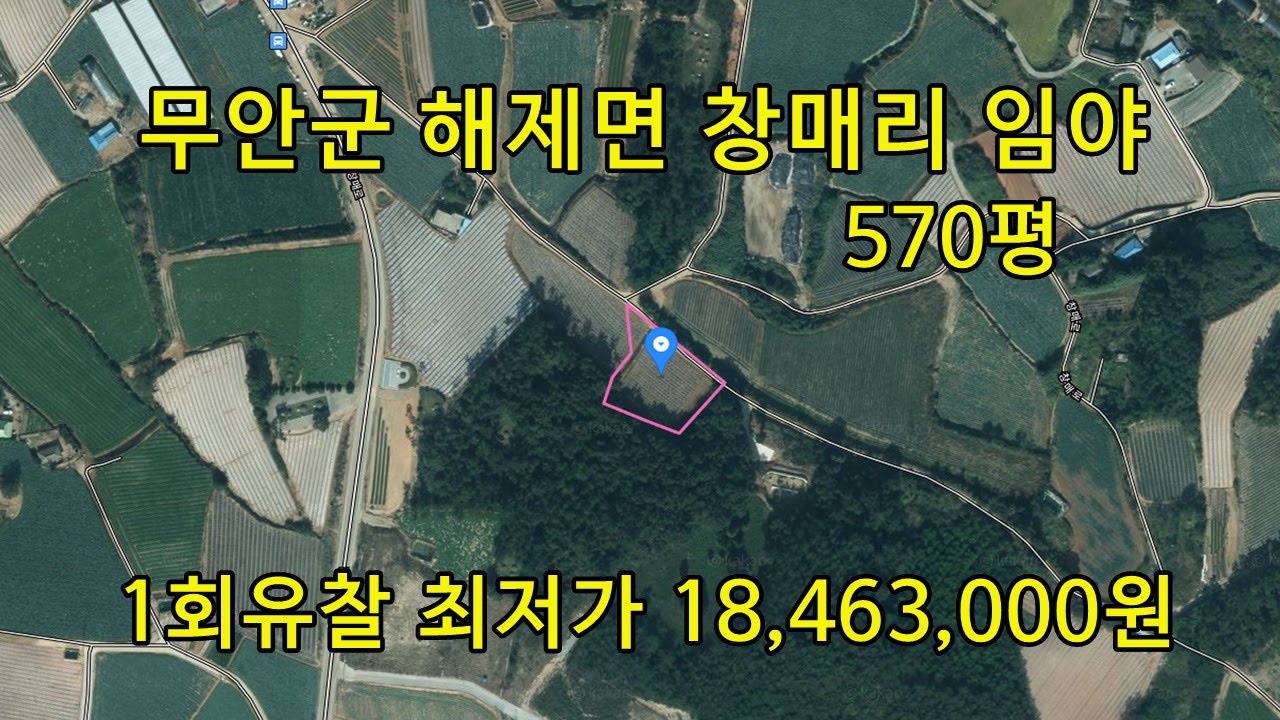 부동산경매 - 전남 무안군 해제면 창매리 임야