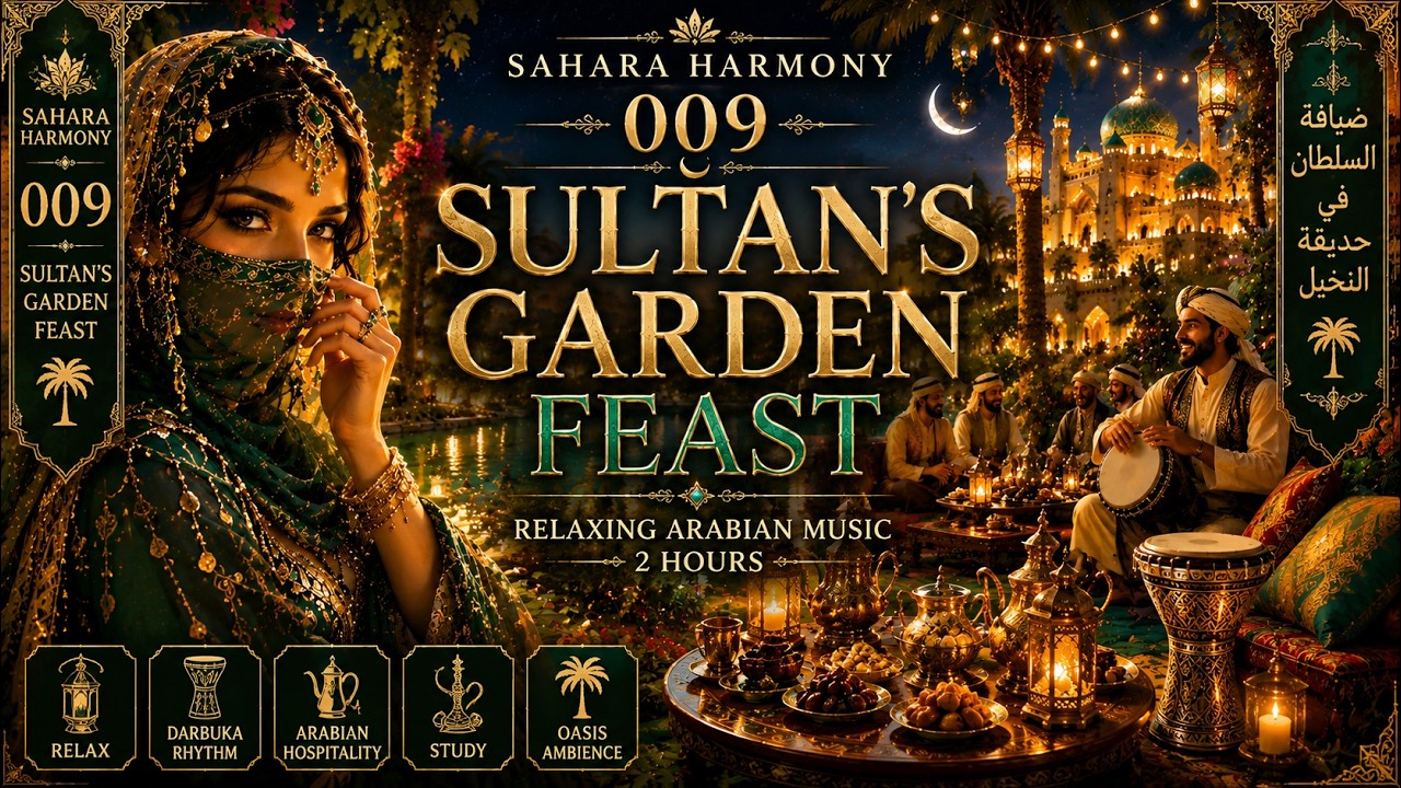 Sultan's Garden Feast - Relaxing Arabian Oud Music for Sleep & Meditation