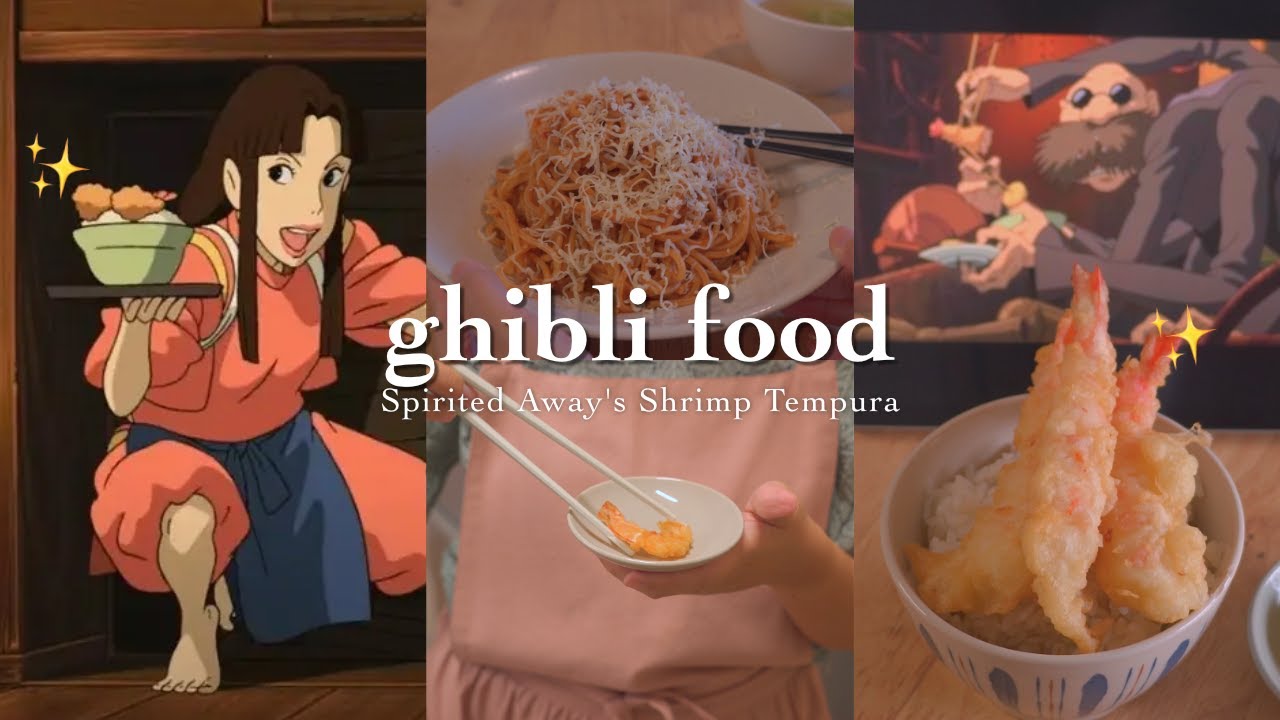 Ghibli Food in Real Life 🍤 Spirited Away's Kamaji Shrimp Tempura and Rice, etc [Cooking Vlog] ✨