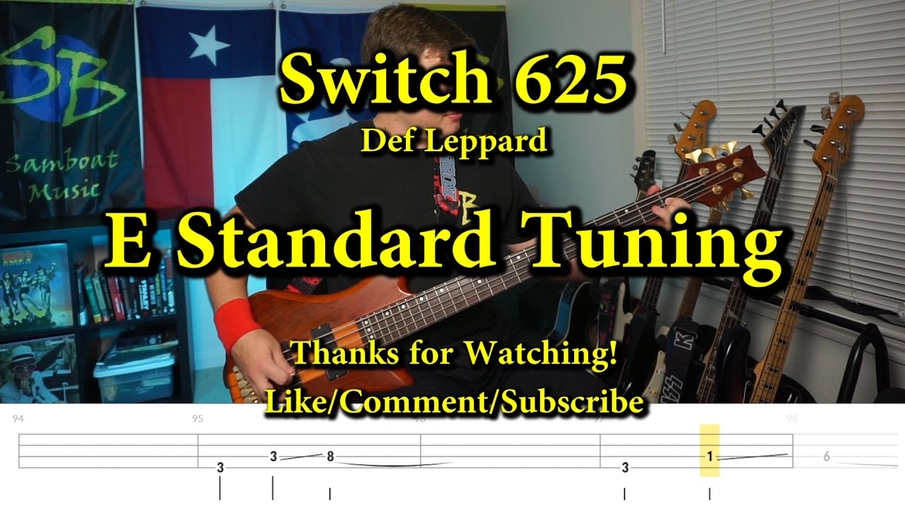 Switch 625 - Def Leppard (Bass Cover with Tabs)