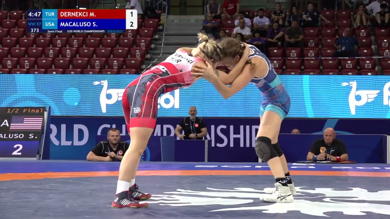 1/2 WW - 57 kg: M. DERNEKCI (TUR) v. S. MACALUSO (USA)