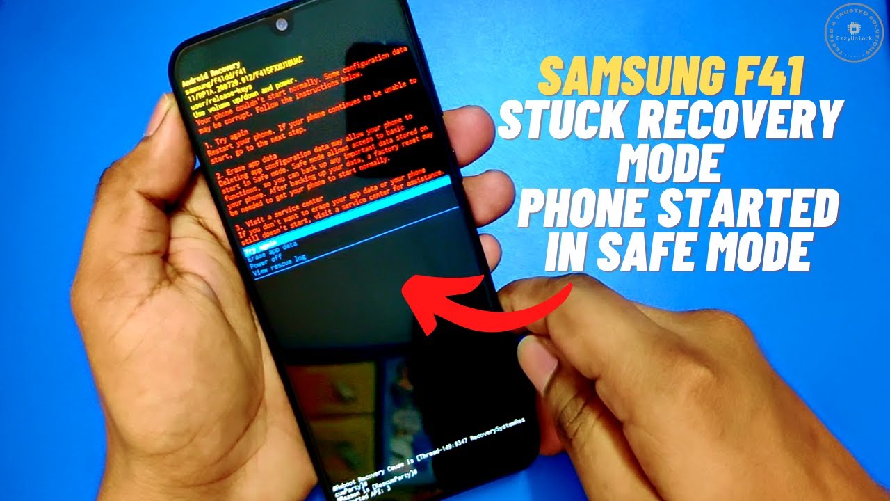 Samsung F41 (F415F) Stuck in Recovery Mode, Hang in Safe Mode, Unable to Start Fixed🤩